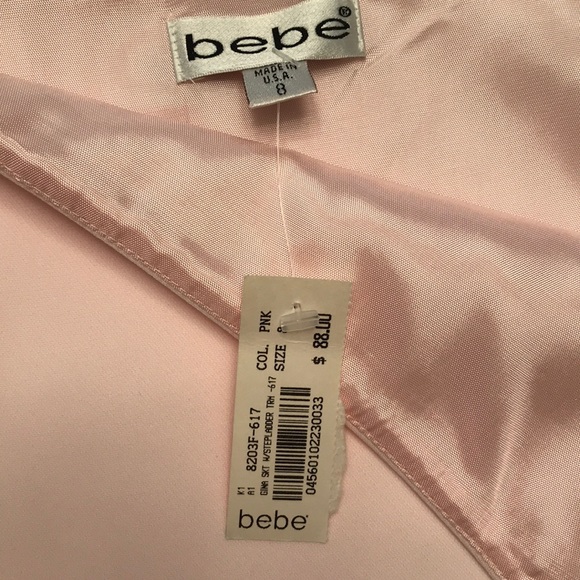 BEBE Beautiful 2-Pc Pink Top and Skirt Set Sz 8 - Picture 12 of 16